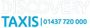 the logo for Discovery Taxis